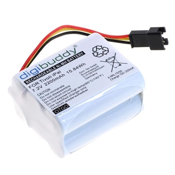 Digibuddy Batteri - Tivoli PAL, iPAL, PAL BT, TEAC R1 - 2200mAh (Open Box - Bulk Tilfredsstillelse)