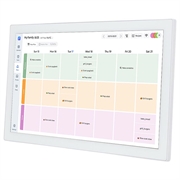 Digital familieorganisator med berøringsskærm - 15.6" - Hvid