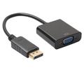 DisplayPort (han) til VGA (hun) adapter - Sort