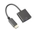 DisplayPort (han) til VGA (hun) adapter - Sort