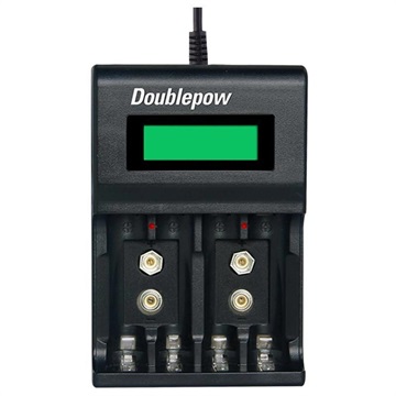 Doublepow DP-UK95 Multifunktionel Hurtig USB-Batterilader - AA/AAA/9V