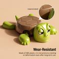 Dowmoo 3D Eyes - sjov skildpadde-underlag - grøn / brun