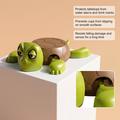 Dowmoo 3D Eyes - sjov skildpadde-underlag - grøn / brun