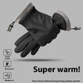 Fleeceforede vinterhandsker til kørsel/cykling med touchscreen til mænd