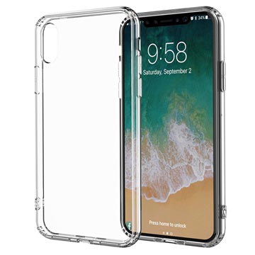 iPhone X / iPhone XS Drop Resistent Crystal TPU Cover - Gennemsigtig