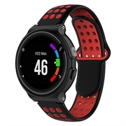 Garmin Forerunner 235/630/735 Dobbeltfarvet Silikone Sportsrem - Sort / Rød