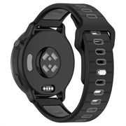 Garmin Vivoactive 6 Dobbeltfarvet Silikone Sportsrem - Sort / Grå