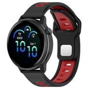 Garmin Vivoactive 6 Dobbeltfarvet Silikone Sportsrem - Sort / Rød