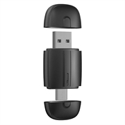 Dual-Head 2-i-1 trådløs CarPlay- og Android Auto-adapter