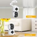 4MP WiFi-sikkerhedskamera med dobbelt linse, 360 graders sporing og tovejslyd