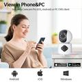 4MP WiFi-sikkerhedskamera med dobbelt linse, 360 graders sporing og tovejslyd