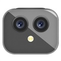 Dual-Lens WiFi Actionkamera / Overvågningskamera D3 (Open Box - Fantastisk stand) - Sort