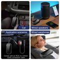 Dual Link 2-i-1 Bluetooth-lydadapter til fly, bil og hjem - sort