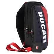Ducati skuldertaske med justerbar skulderrem - Sort / Rød