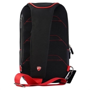 Ducati skuldertaske med justerbar skulderrem - Sort / Rød