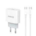 Dudao A14EUC 20W USB-C PD-vægoplader med USB-C-kabel – Kabel