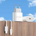 Dudao A14EUC 20W USB-C PD-vægoplader med USB-C-kabel – Kabel