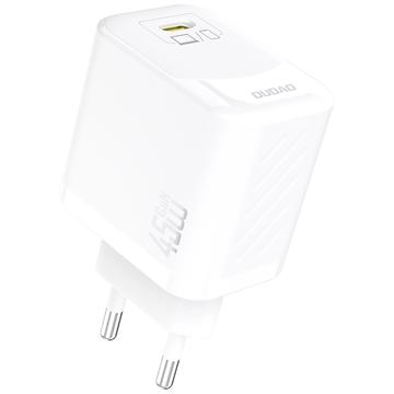 Dudao A28 45W GaN USB-C vægoplader - hvid