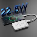 Dudao K14S MagSafe-powerbank 5000mAh med 20W USB-C-hurtigopladning - hvid