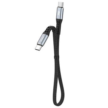 Dudao L10C Power Delivery USB-C-kabel - 100W hurtig opladning, 0.23m - Sort
