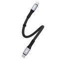 Dudao L10C Power Delivery USB-C-kabel - 100W hurtig opladning, 0.23m - Sort