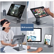 iPad Pro 11 2021/2020 Dulcii K03 Roterende magnetisk stativ - grå