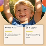 Blødt stresslegetøj i form af en dumpling med dampkogeæske - Rød