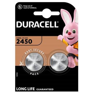 Duracell Mini CR2450 Knapcellebatteri 3V - 2 Stk.