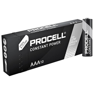 Duracell Procell LR03/AAA alkaliske batterier 1200mAh - 10 stk.