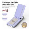 Dux Ducis Arch magnetisk MagSafe-kortholder med RFID - Lilla