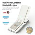 Dux Ducis Arch magnetisk MagSafe-kortholder med RFID - hvid / blå