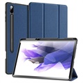 Dux Ducis Domo Samsung Galaxy Tab S7+/S8+ Tri-Fold Folio Cover - Blå