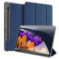 Dux Ducis Domo Samsung Galaxy Tab S7 Tri-Fold Cover - Blå
