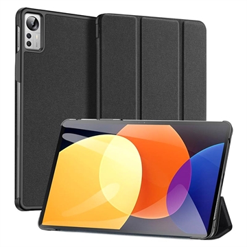 Dux Ducis Domo Xiaomi Pad 5 Pro 12.4 Tri-Fold Smart Folio Cover (Open Box - Fantastisk stand) - Sort