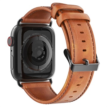 Dux Ducis Apple Watch Series 9/8/SE (2022)/7/SE/6/5/4/3/2/1 Læderrem - 41mm/40mm/38mm - Brun