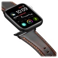 Dux Ducis Apple Watch Series 11/10/9/8/SE 3/SE (2022)/7/SE/6/5/4/3/2/1 Læderrem - 42mm/41mm/40mm/38mm - Kaffe