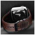 Dux Ducis Apple Watch Series 9/8/SE (2022)/7/SE/6/5/4/3/2/1 Læderrem - 41mm/40mm/38mm - Kaffe