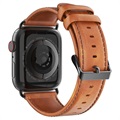 Dux Ducis Apple Watch Series Ultra/8/SE (2022)/7/SE/6/5/4/3/2/1 Læderrem - 49mm/45mm/44mm/42mm - Brun