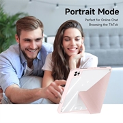 iPad Pro 11 2022/2021/2020 Dux Ducis Magi aftageligt 2-i-1 folioetui - pink