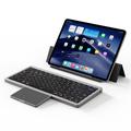 Dux Ducis multifunktionelt Bluetooth-tastatur med touchpad til bærbar computer, tablet og mobiltelefon - sort