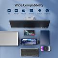 Dux Ducis multifunktionelt Bluetooth-tastatur med touchpad til bærbar computer, tablet og mobiltelefon - sort