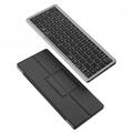 Dux Ducis multifunktionelt Bluetooth-tastatur med touchpad til bærbar computer, tablet og mobiltelefon - sort