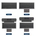 Dux Ducis multifunktionelt Bluetooth-tastatur med touchpad til bærbar computer, tablet og mobiltelefon - sort
