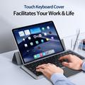 Dux Ducis multifunktionelt Bluetooth-tastatur med touchpad til bærbar computer, tablet og mobiltelefon - sort