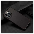 Dux Ducis Naples iPhone 13 Pro Max Læder Dækket Cover - Sort