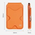 Dux Ducis Papo RFID-blokerende magnetisk kortholder og stativ - MagSafe-kompatibel - orange