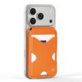 Dux Ducis Papo RFID-blokerende magnetisk kortholder og stativ - MagSafe-kompatibel - orange