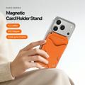 Dux Ducis Papo RFID-blokerende magnetisk kortholder og stativ - MagSafe-kompatibel - orange