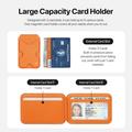 Dux Ducis Papo RFID-blokerende magnetisk kortholder og stativ - MagSafe-kompatibel - orange