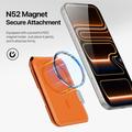 Dux Ducis Papo RFID-blokerende magnetisk kortholder og stativ - MagSafe-kompatibel - orange